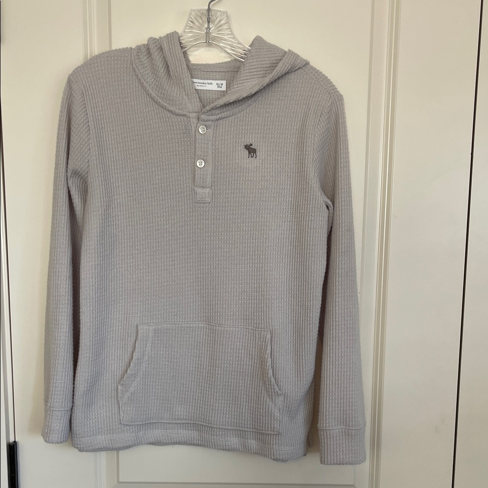 Abercrombie Kids Light Gray Hooded Sweater
